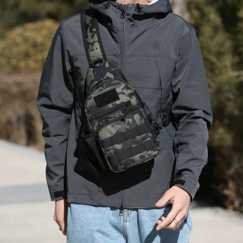 Tactical Shoulder Bag Molle Backpacks Sling Daypack Backpack Chest Fishing Camping Fanny Pack 250121