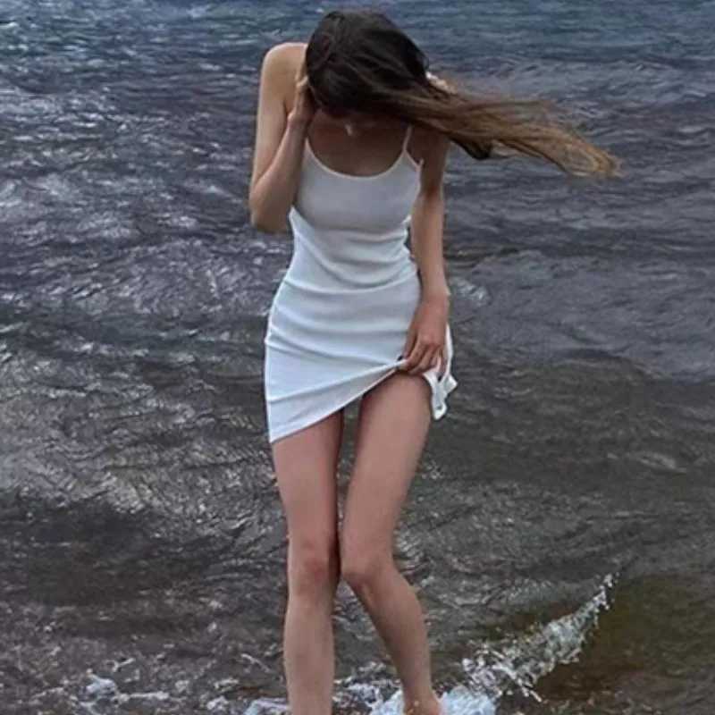 Women Bodycon Short Dresses Summer y2k Clothes 2023 Cheap Casual Sling Evening Party Dress Women Clothing Sexy Club StreetwearXJ250115