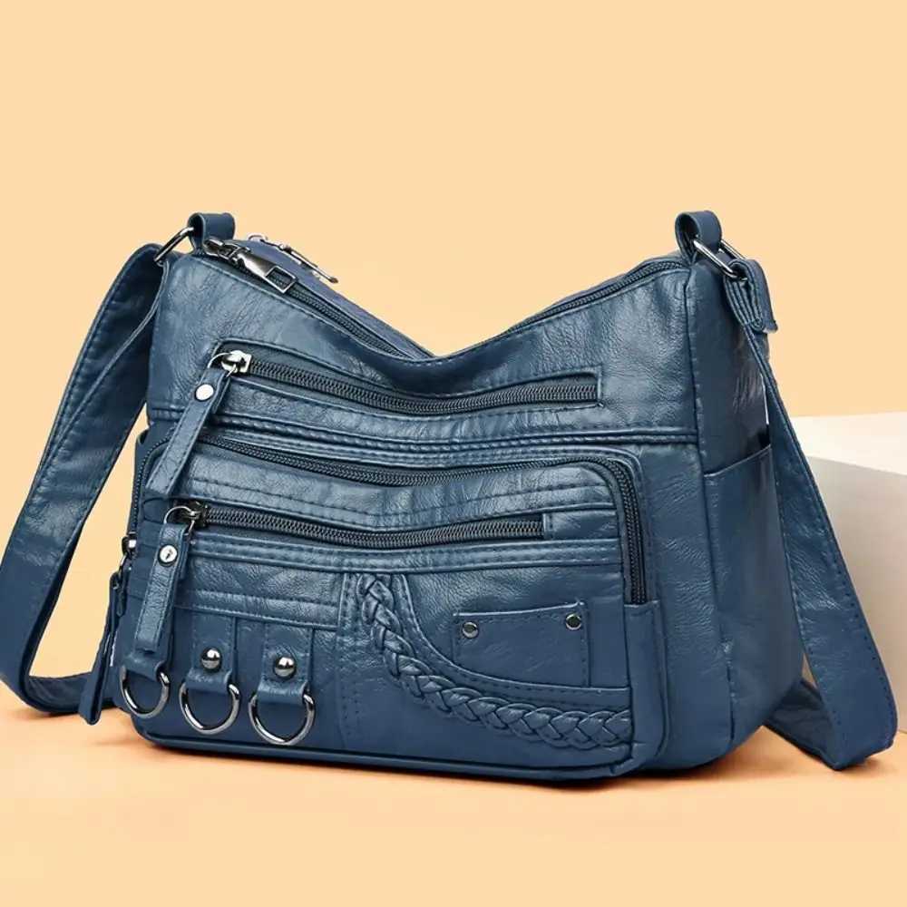 Pu Leather Crossbody Shoulder Bags Multi-pocket Ladies Luxury Purses and Handbags Womens BagXJ250121