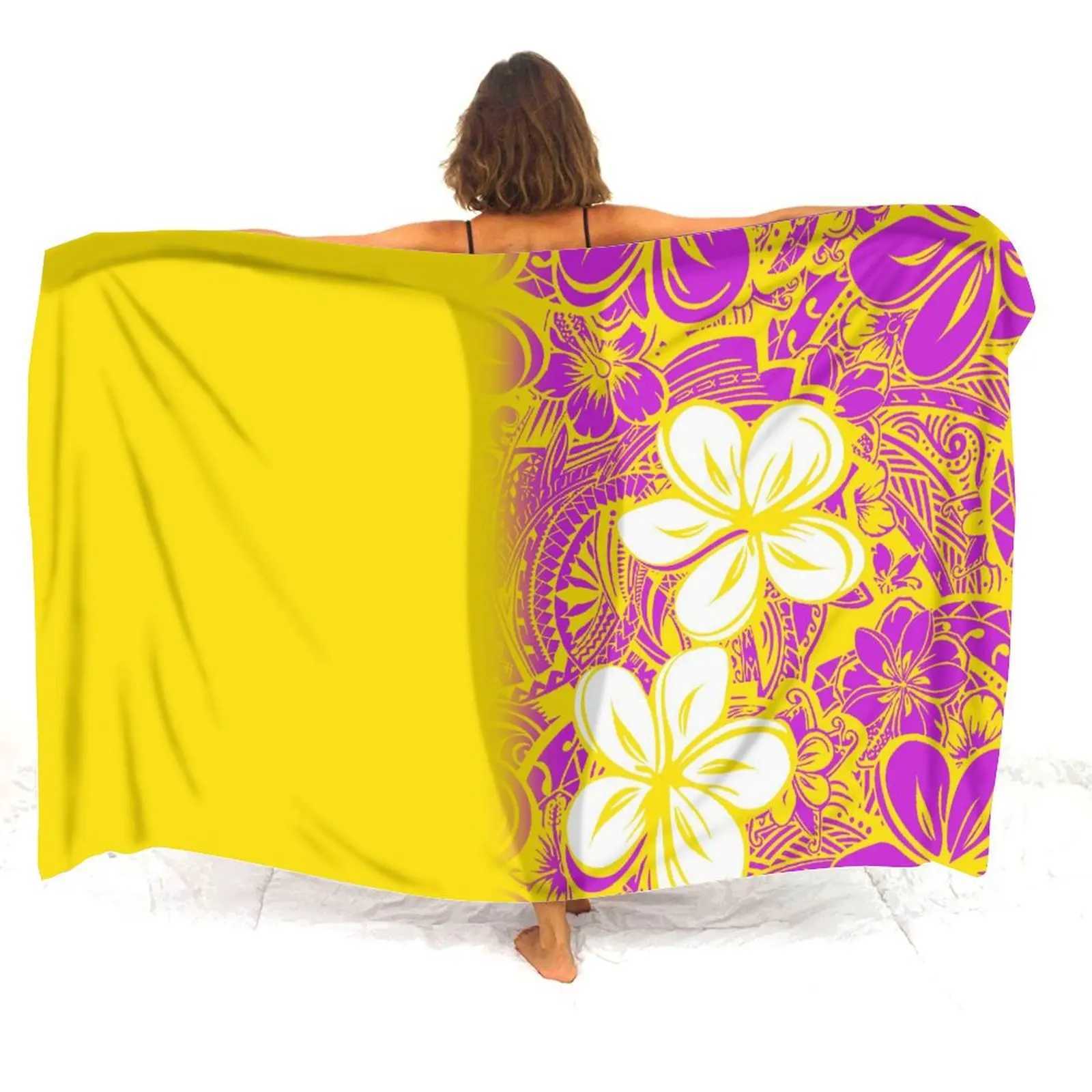 Haiian Resort Beach Party Sarong Coat Sunblock Sarong 2024 New Custom Sarong Polynesian Ladies Sarong W250120