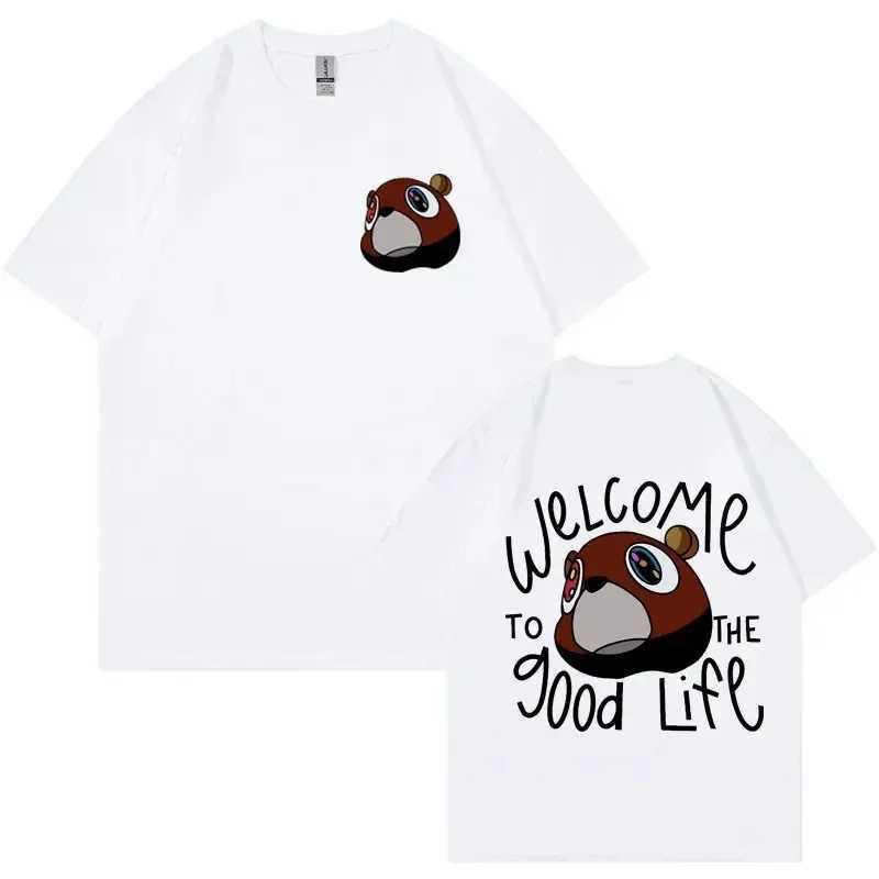 Graduation Place The Good Life Print T Shirt Mens Womens Vintage High Quality T-shirt Hip Hop Punk T Shirts Streetwear X250203