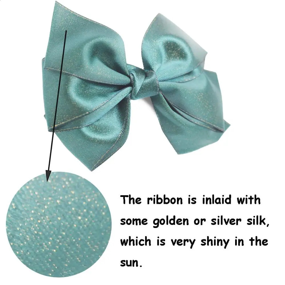 30 Pieces 4.5 Inch Hair Bows Clips Chiffon Ribbon Boutique Pigtail Hair Bow Alligator Clips For Girls Toddlers Kids 250120