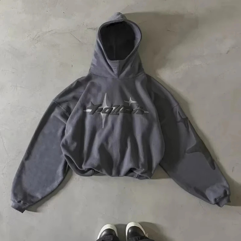 American Fashion Trend Joker Fleece Thick Hoodie Men Street Y2K Hip Hop Sell Loose Sweatshirt Couple Casual Warm Punk Hoodie 250122