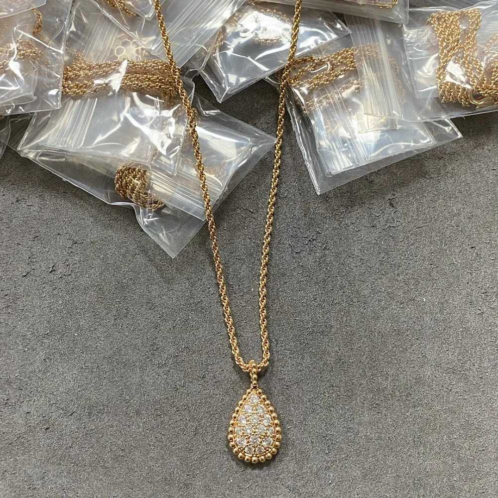 Hot Designer Luxury New Brand Pure 925 Sterling Silver Jewelry For Women Fashion Party Full Diamond Water Drop Pendant BeautifulXJ250114