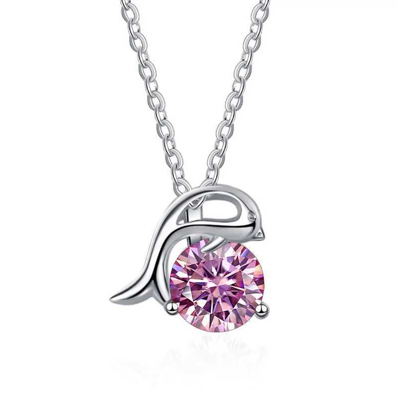 Moissanite lab Diamond Pendant Necklaces For Women 925 Sterling Silver Luxury Chain Trending d Bling Wedding Jewelry giftXJ250114