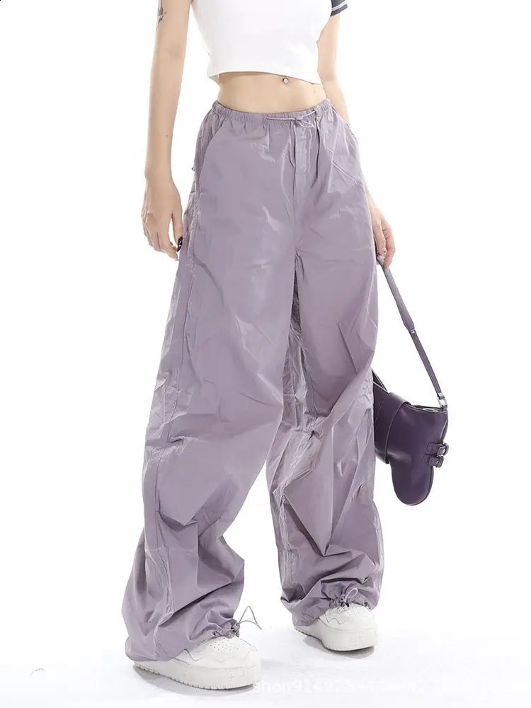 Vintage Y2K Harajuku Baggy Pants Fashion Women Streetwear Hip Hop Joggers Wide Leg Cargo Pant Female Clothes Sweatpants Trousers 250122