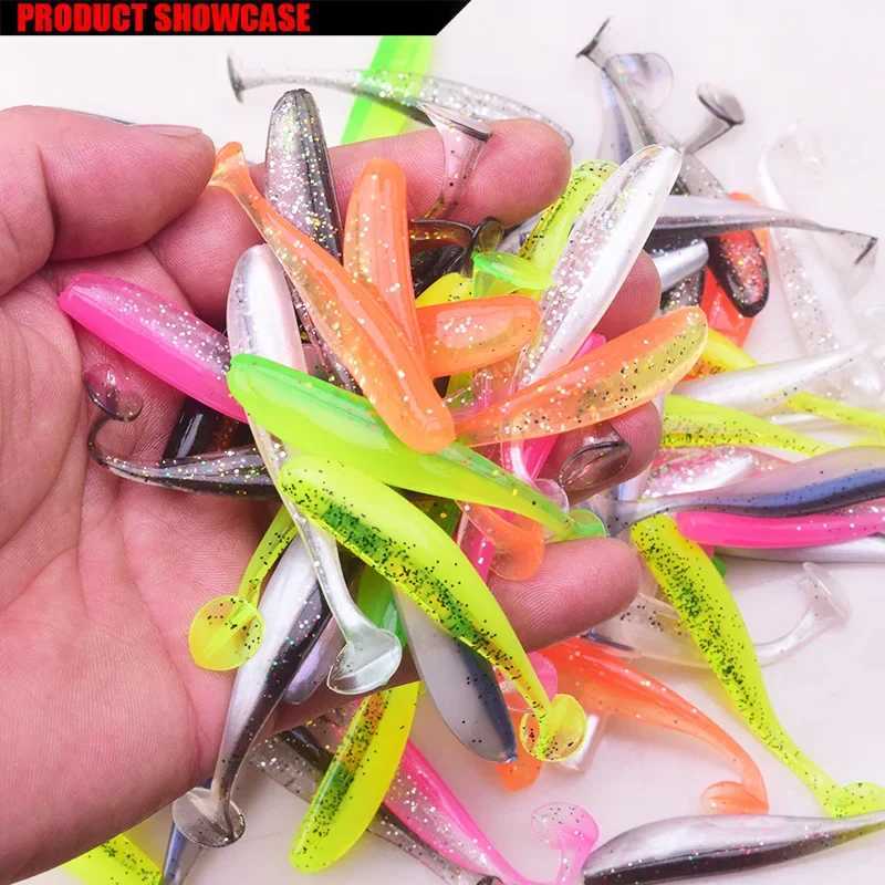 WDAIREN Soft Lure 5cm 7.5cm 9.5cm Doubor Shad Silicone Wobblers Fishing Worm Artificial Baits for Bass Sea Fishing TackleXJ250122