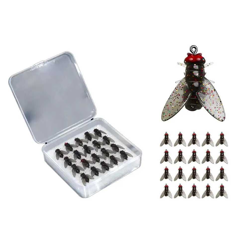 Bionic Fly Fishing Bait(20PCS) 2024 New Fly Hook Soft Bait Add Fish Attractant Fishing Gear For Salmon TroutXJ250122