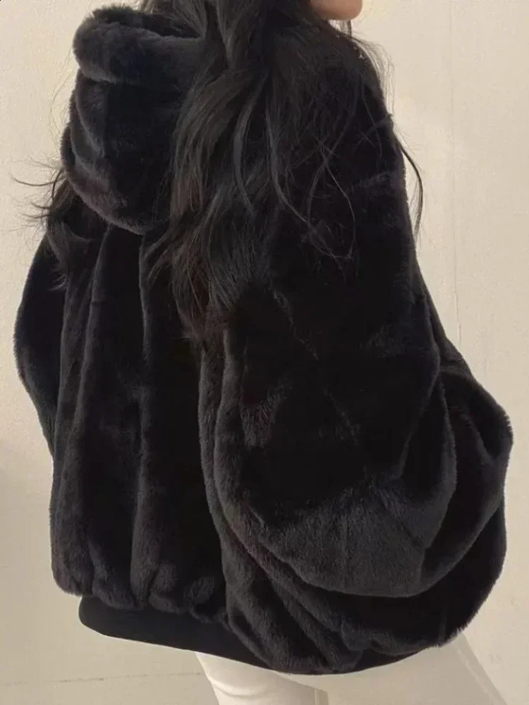 Jackets for Women Thick Warm Parkas Oversized Double Sided Hooded Coat Korean Fashion Casual Loose Zip Up 250113