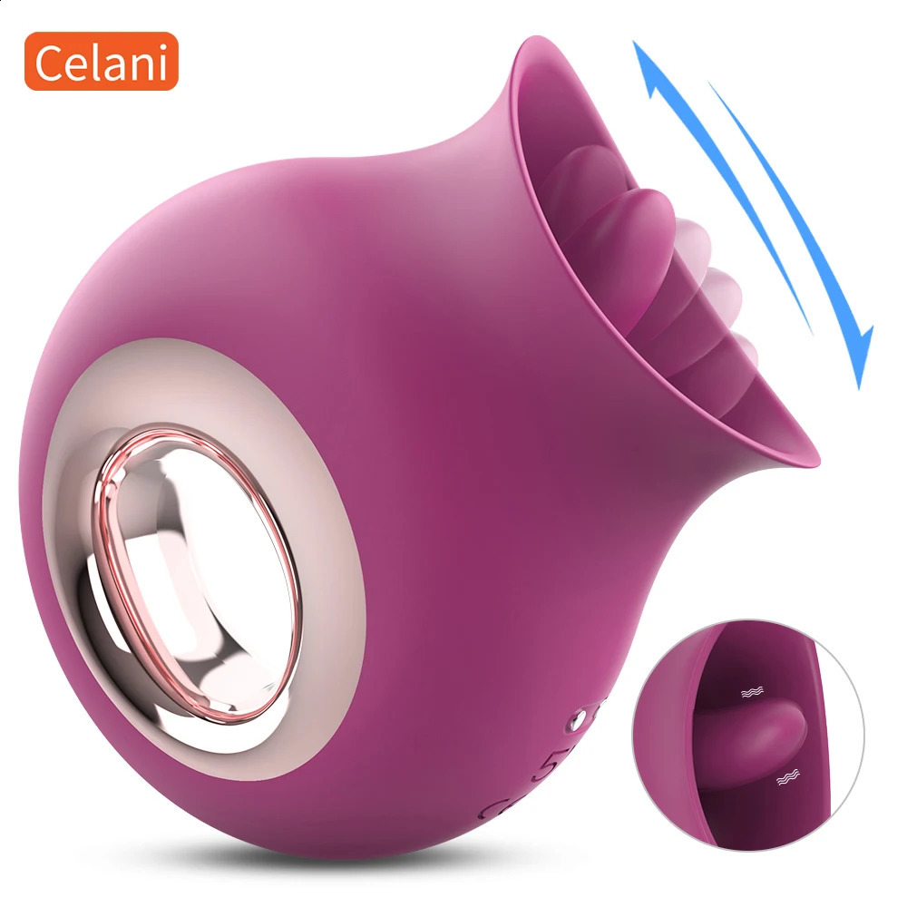 Tongue Sex Toys Female Masturbator Clitoris Oral Stimulator Nipple Licking Massager Vibrator Erotic Machine Toy for Woman 250121