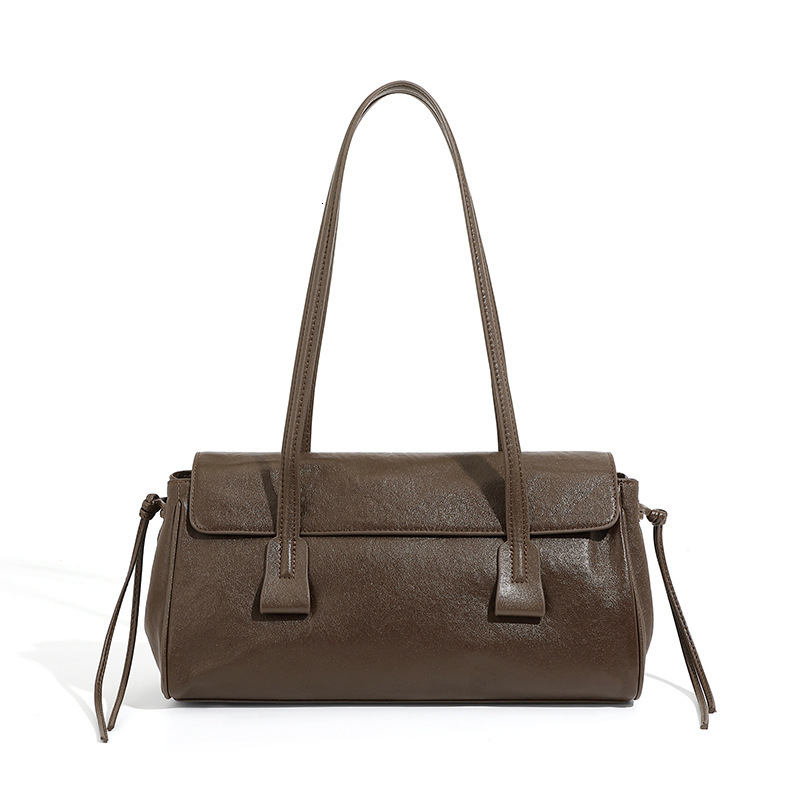 Bag New Autumn Winter Products: Vegetable Tanned Cowhide Armpit High-End Feel, Hand-Held Pillow, Women's Bag, Popular And Versatile Single Should