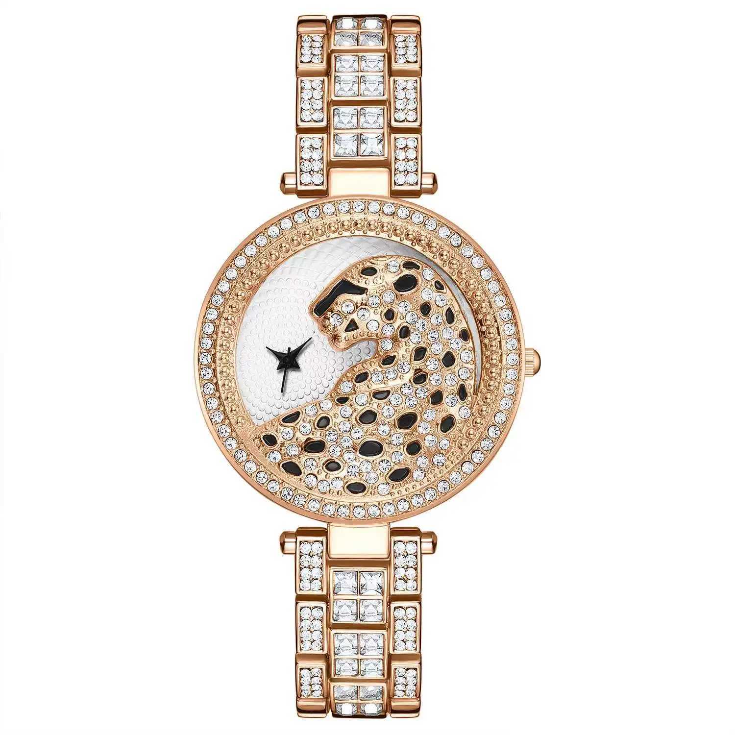 UTHAI H30 Leopard Wens Watches Diamond Quartz Fashion Personalized Womens Jewelry Temperature Bracelet Watch X250203