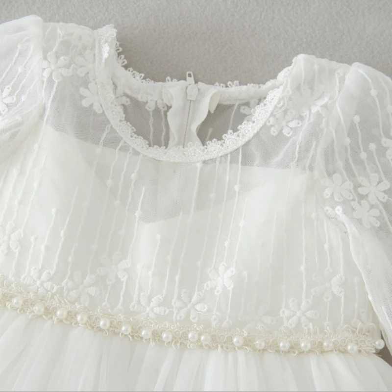 Baby Girl Baptism Dress Infant Christening Frocks for Children 1 First Birthday Party Princess Gowns Wedding Dresses W10 X250203