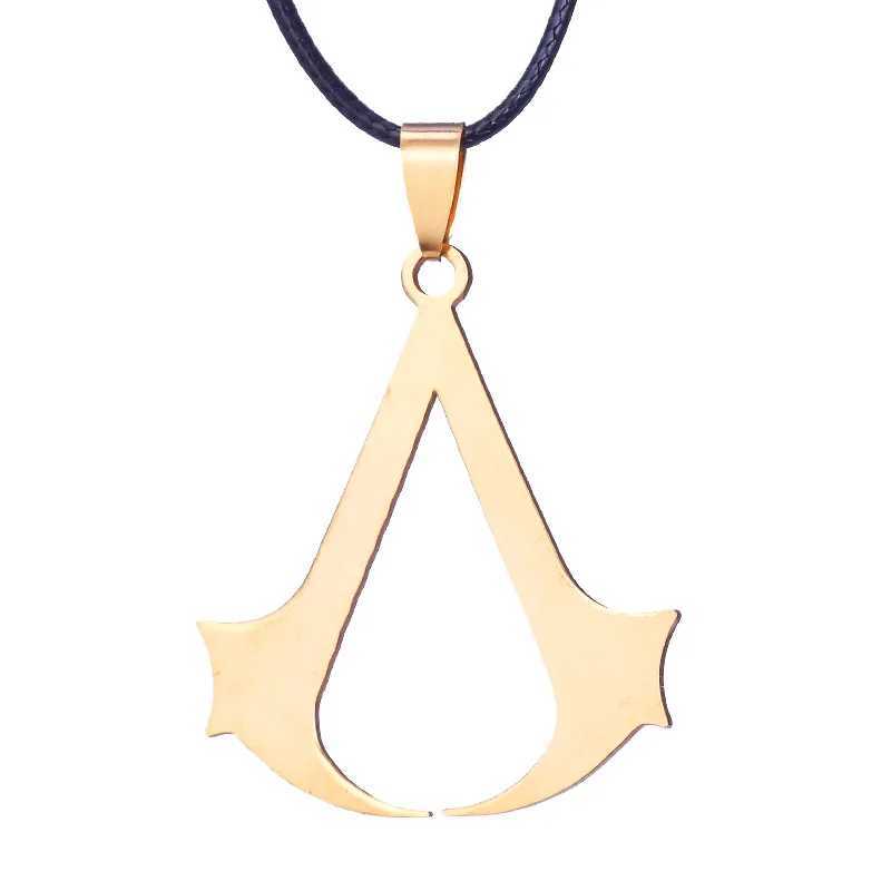 Fashion Charm Assassin Pendant Necklaces Women Hollow Out Stainless Steel Chain Necklace Geometry Students Jewelry GiftsXJ250121
