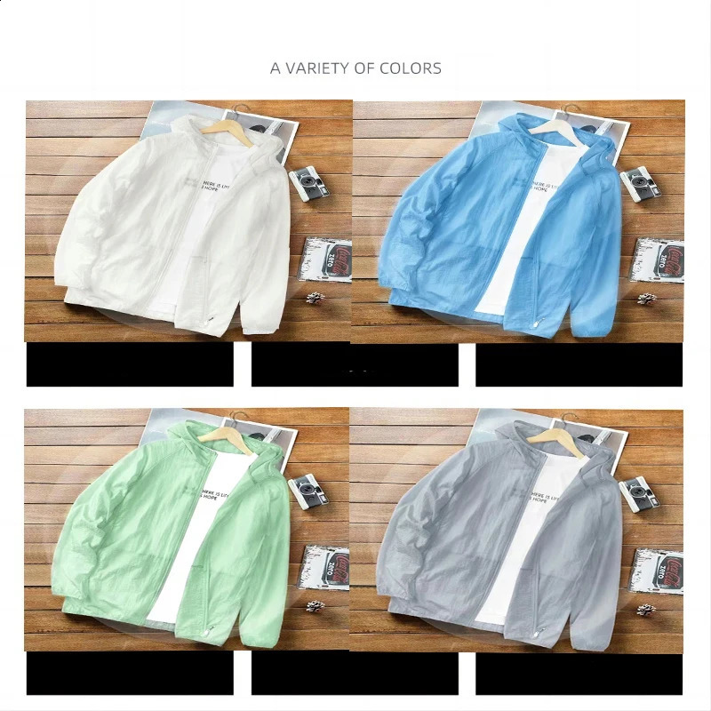 Camping Rain Jacket Men Women Waterproof Sun Protection Clothing Fishing Hunting Clothes Quick Dry Skin Windbreaker With Pocket 250122