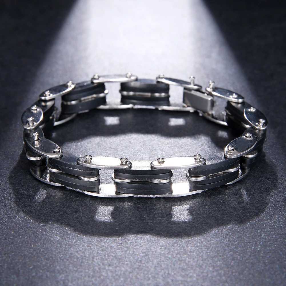 2024 Trend Jewelry Classical Stainless Steel Bicycle Chain Bracelet Combination Cuff Bracelet Mens Gift Accessories W250121