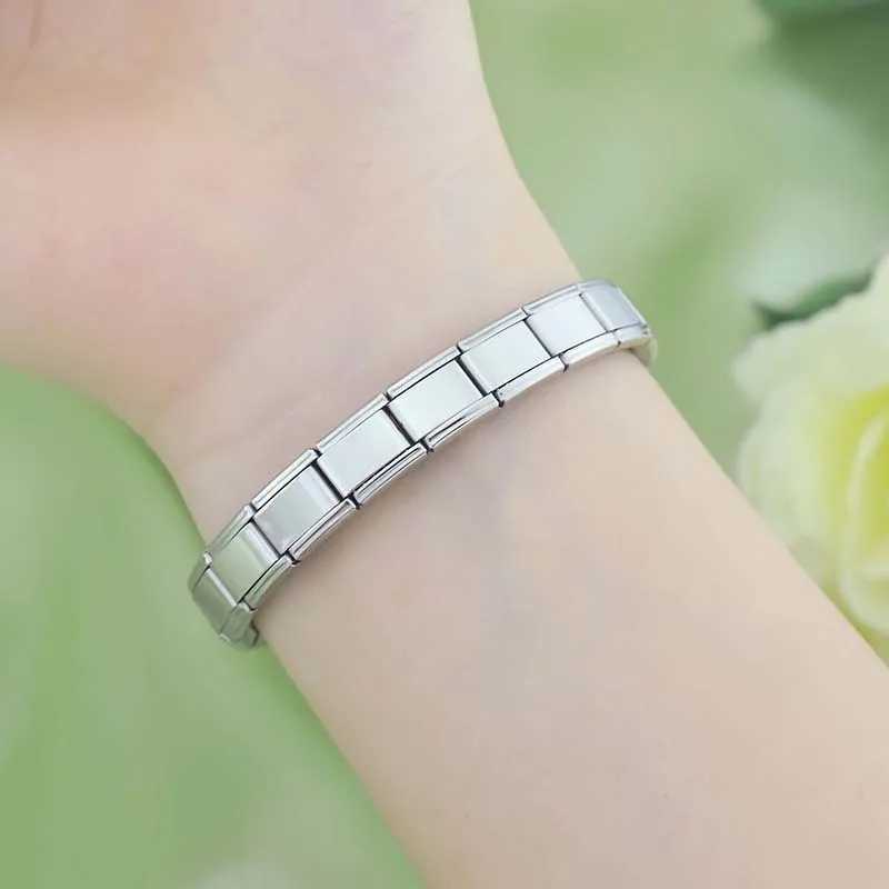 Trusta 2024 New Fashion Minimalist Personality Elastic Charm Italian 9mm Bracelet Stainless Steel For Women Girls Jewelry G015 W250121