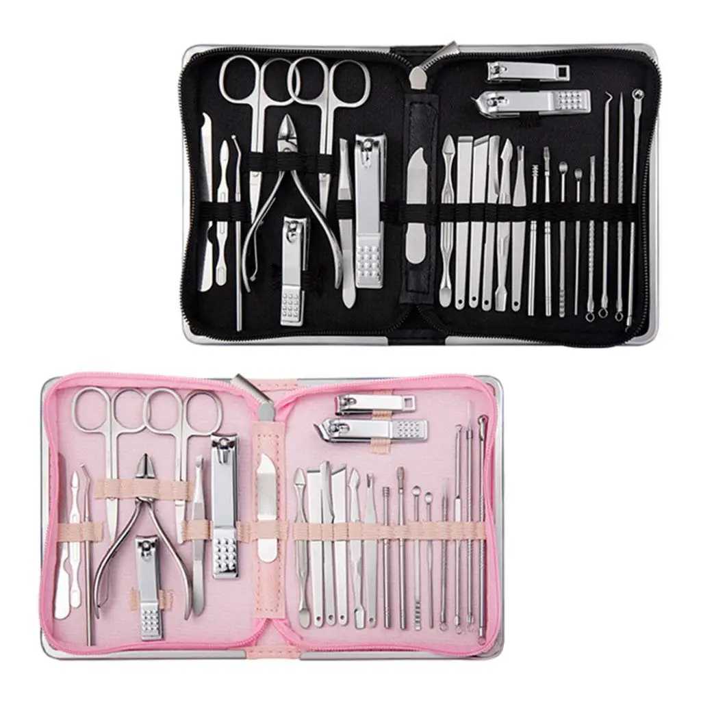 26 in 1 Manicure Set Nail Clippers Grooming Care Tools for Men WomenXJ250116