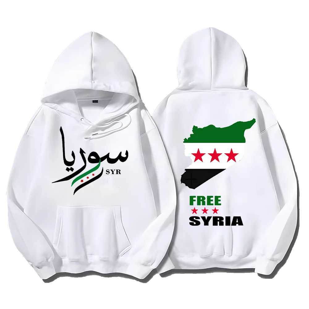 Syrian Freedom Hoodies Damascus Syria Pullovers Unique Syria Map Sweatshirts Anti-War Unisex Clothing Peaceful Protest SudaderasXJ2500118