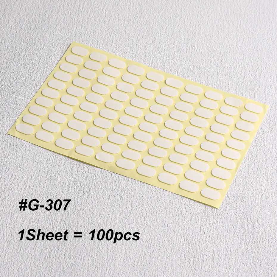 2 Sheets Traceless Double-side Adhesive Tape Gel For False Nails Display Stand Ultra-thin Soft Jelly Glue Sticker Manicure StripXJ250120