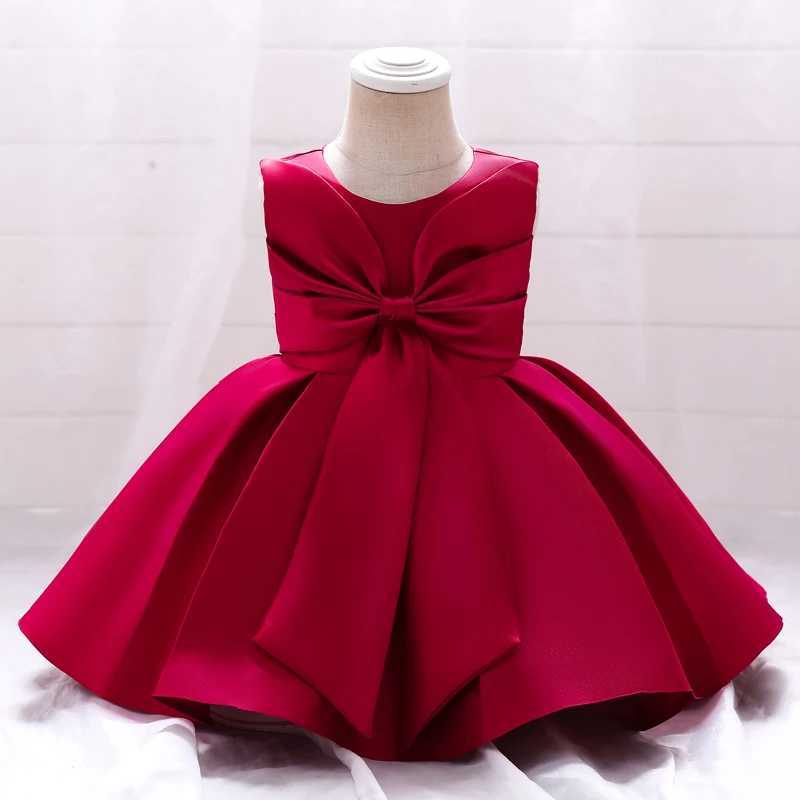 Summer Elegant 1st Birthday Dress For Baby Girl Clothing Baptism Bow Princess Dresses Party Dress Girls Costume Dress X250203