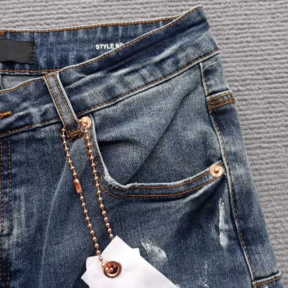 Top quality s Men jeans brands oversized loose cropped pants casual basic denim shorts Repair Low Raise Skinny Denim pants X250203