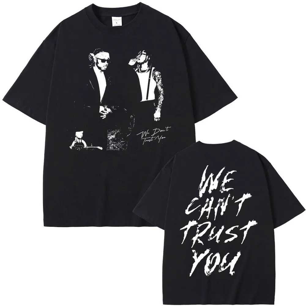 Rapper Future Metro Boomin 2024 New Hip Hop Album We Dont Trust You Graphic T-shirt Men Women Casual O-collar Oversized Tees X250329