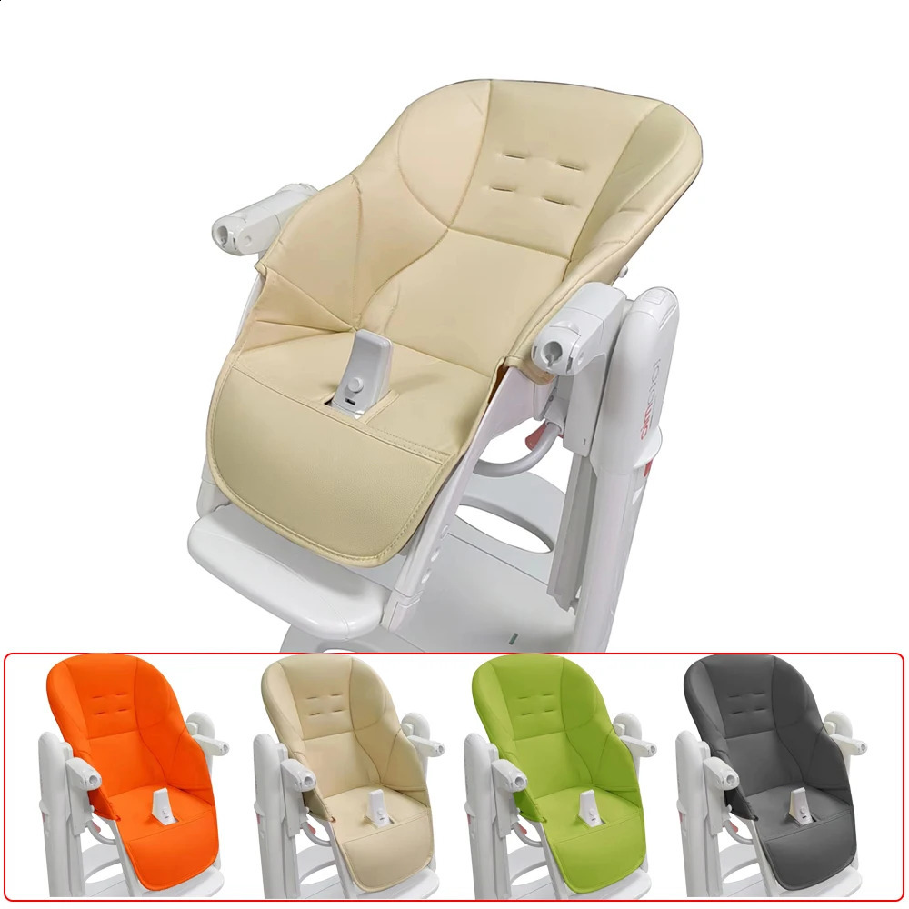 Baby High Chair Seat Cushion For Peg Perego Tatamia Series Dinner Chair PU Leather Sand Sponge Cover Bebe Stool Accessories 250114