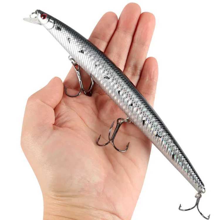 tide minnow slim Big Minnow Fishing Lure Long Casting Jerkbait for Freshwater and Saltwater Fishing 18CM-26G 0.5~1.8MXJ250122