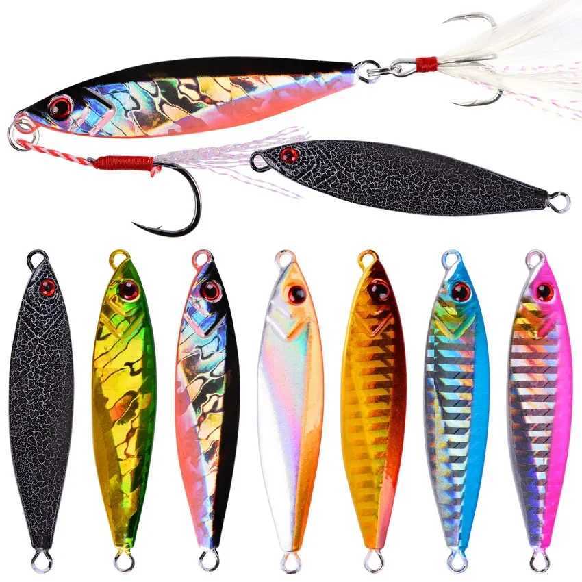 1Pcs Metal Jig VIB Fishing Lure 14G 21G 30gG Sinking Lures Sea Jigs Spoon Winter Fishing Good For Fishing Jigging Hard Ice BaitXJ250122