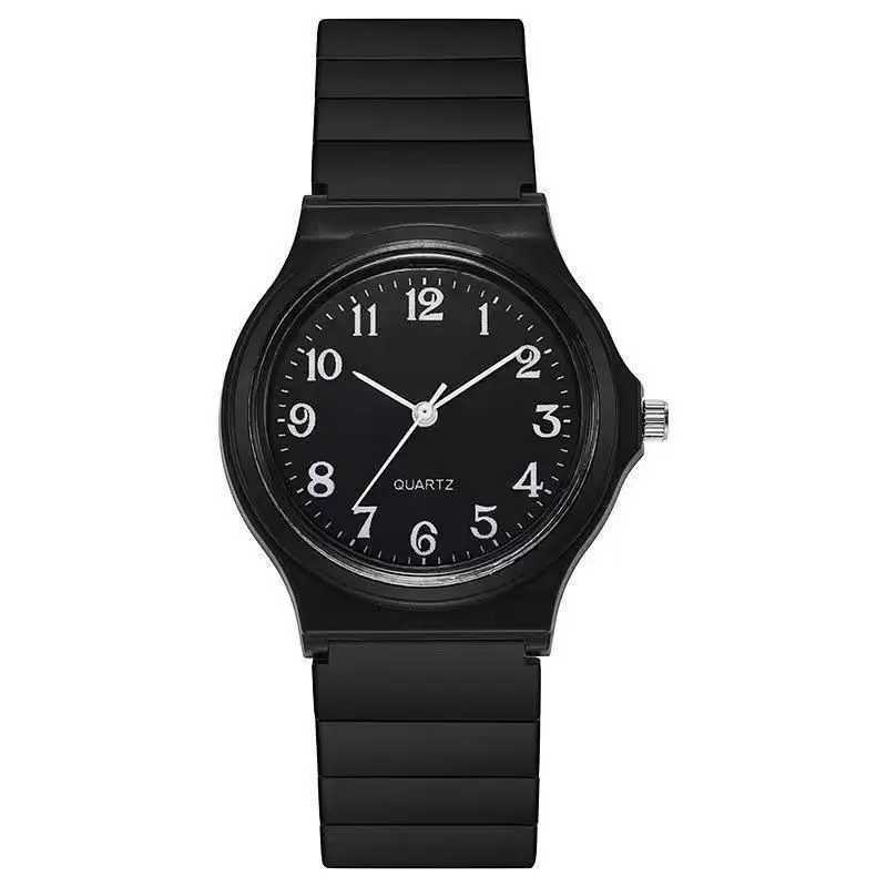 YIKAZE Small Black Watches Childrens Watch Primary Secondary School Girls Simple Quartz Clock Wens Fashion Quartz Wristwatch X250203