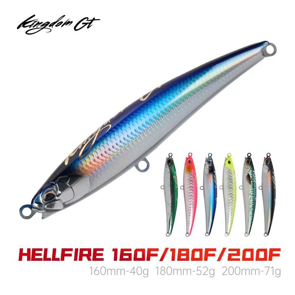 Kingdom GT Floating Pencil Sea Fishing Lures 160mm 180mm 200mm 40g 52g 71g Z Action Artificial Hard Bait Wobbler Saltwater LureXJ250122