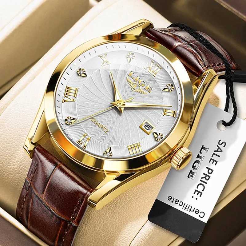 LIGE Wen Watch Fashion Leather Military Sport Waterproof Watches For Wen Top Brand Luxury Wens Bracelet Watch Reloj Mujer X250203