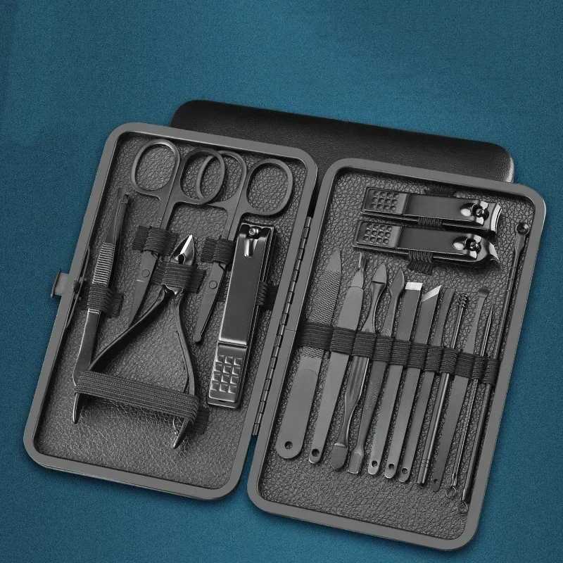 7/10/16/19PCs Manicure Cutters Nail Clipper Set Household Stainless Steel Ear Spoon Nail Clippers Pedicure Nail Scissors ToolXJ250116