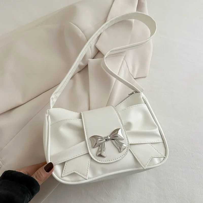 Trendy Bow Shoulder Bag Handbag Casual Underarm Bag Daily Commuting Bags PU Leather Lady Banquet Bag Business Womens BagsXJ250121