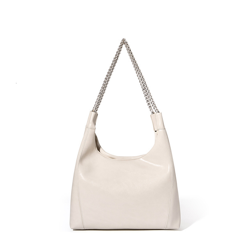 Bag Chain Tote Large Capacity 2025 New Fashionable Commuting Cowhide Women's Bag, Shoulder Bag