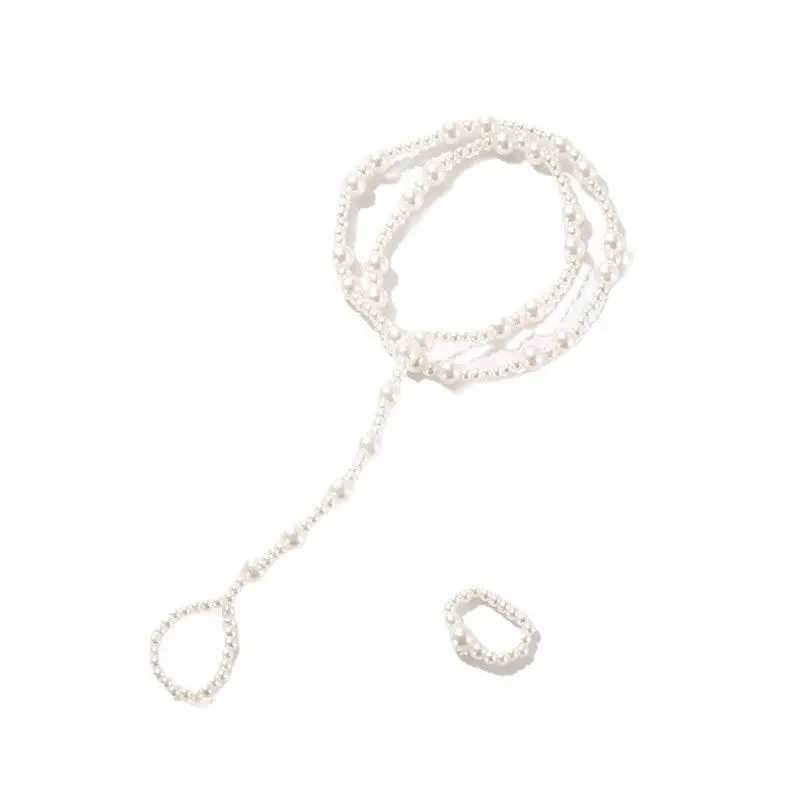 1Pc Bohemian Pearl Anklet for Women Fashion Summer Barefoot Sandal Foot Chain Toe Beach Ankle Bracelet Beach Leg JewelryXJ250121
