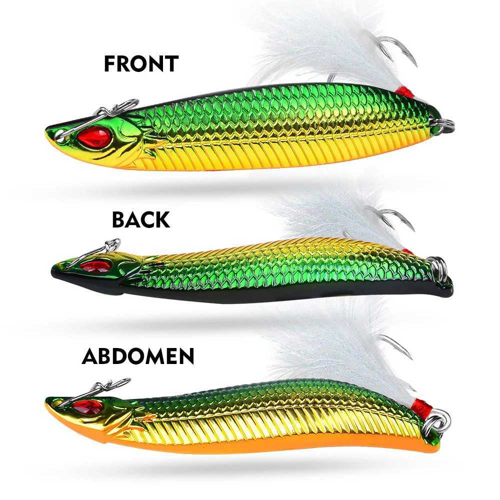 1PC Spoon 7g 10g 15g 20g S-shaped Spinner Lure VIB Metal Lure Bait Jig Sequin Fishing Wobbler Trolling Hard Baits Fishing TackleXJ250122