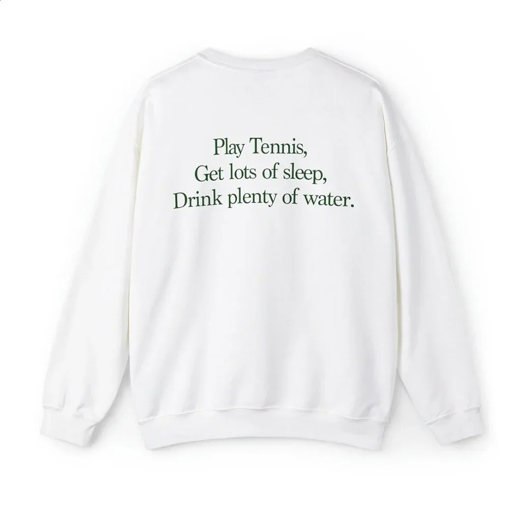 Drink Plenty of Water Letters Printing Retro Style Crewneck Sweatshirts Women Autumn Terry Cotton Loose Long Sleeve Pullover 250122