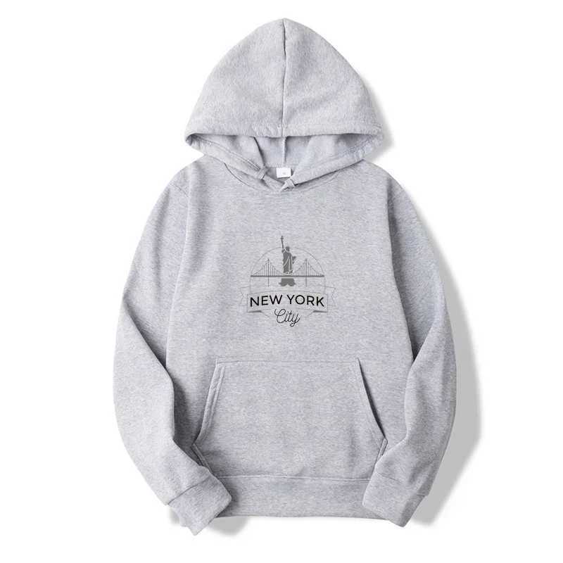 New York Printed Hoodies Street Men Fashion Fleece Sweatshirts Casual Autumn Winter Pullover Unisex TopsXJ2500118
