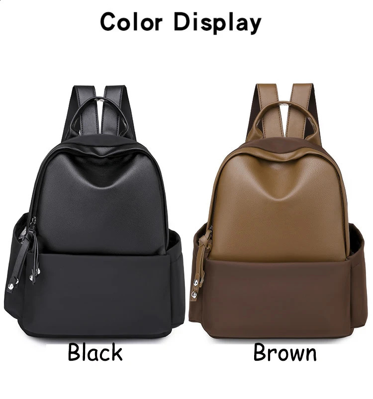 Vintage Women Leather Backpack Fashion Ladies Travel Backpacks School Bags Shoulder Bags Mochila Feminina 250122