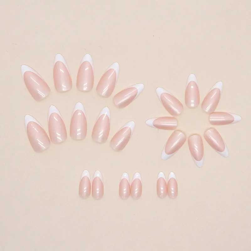 24 PCs Of French Minimalist Nails with 1 Jelly and 1 Nail FileW250120