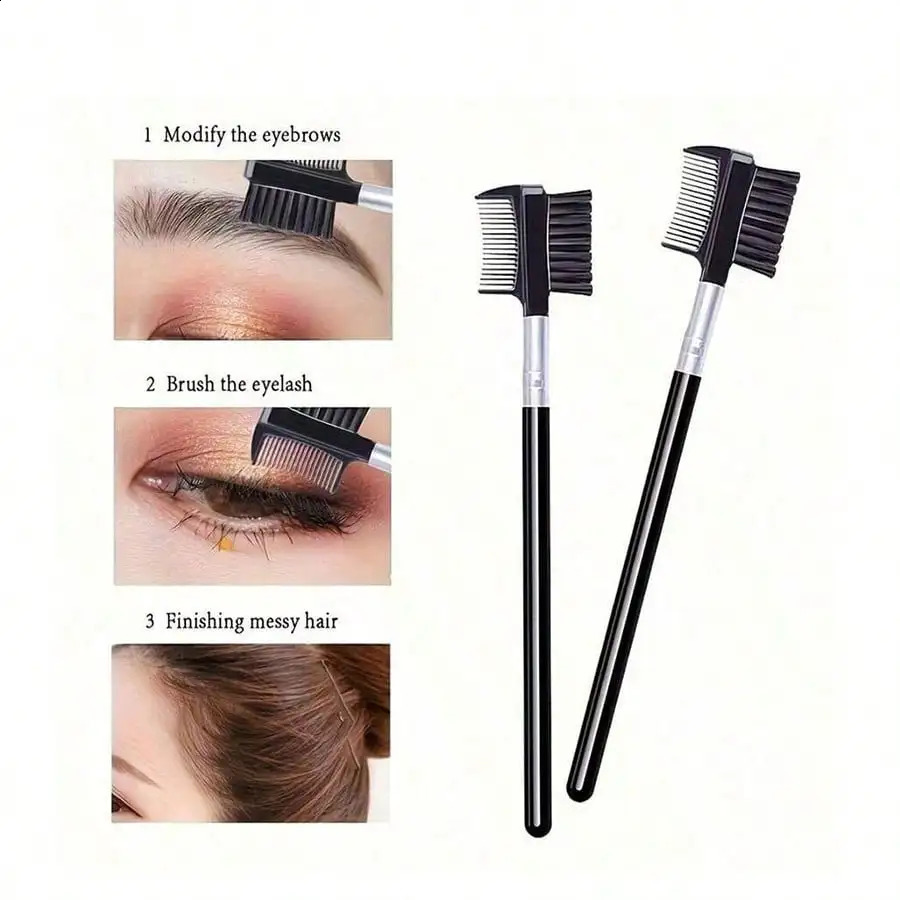 11In1 Eyelash Grooming Kit Includes Curler With Comb Separator Wand Eyebrow Brush 4 Silicone Refill Pads 250115