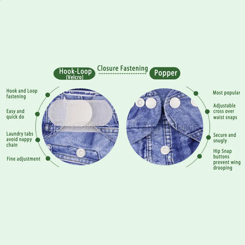 Littles Bloomz9pcsset STANDARD HookLoop Reusable Washable Real Cloth Nappy Diaper9 nappiesdiapers and 0 inserts in one set 250117