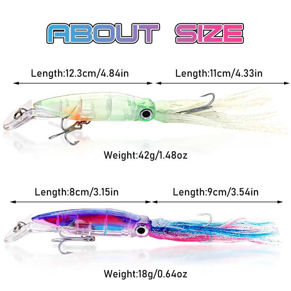 Sougayilang Fishing Lure Artificial Bait Hard Plastic Octopus Fake Bait Fishing Lures Baits Lures Fishing Tackle PescaXJ250122
