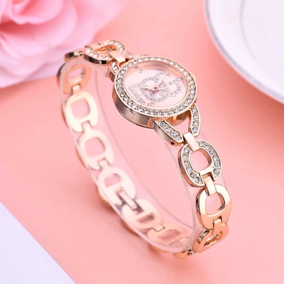 2022 Luxury Brand Wen Rhinestone Fashion Fl Steel Bracelet Watch Casual Boutique Ladies Dress Elegant Quartz Wristwatch X250203