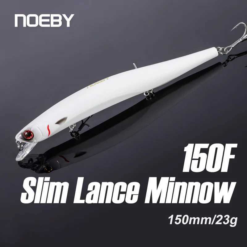 NOEBY Slim Lance Minnow 150mm 23g Fishing Lure Floating Wobblers Artificial Hard Bait for Pike Bass Jerkbait Fishing LuresXJ250122