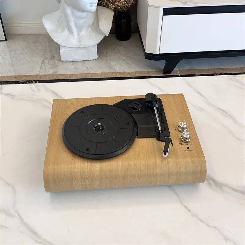 Modern vinyl record player retro Bluetooth stereo wooden phonograph turntable phonograph 250113