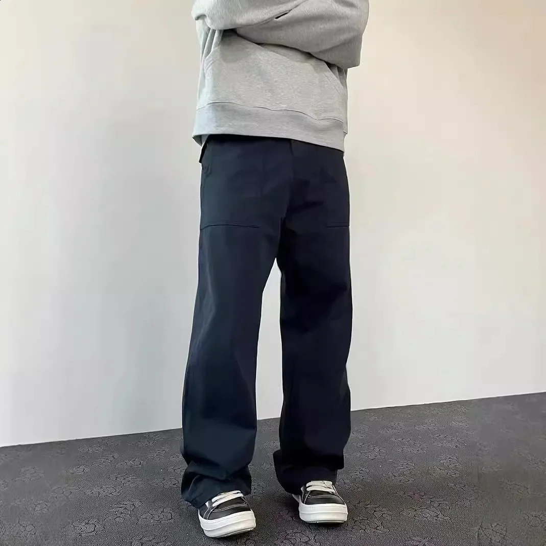 Vintage American Style Loose-Fit Straight-Leg Casual Pants For Men And Women Trendy Draped Bell Bottoms Floor-Length Trousers 250122
