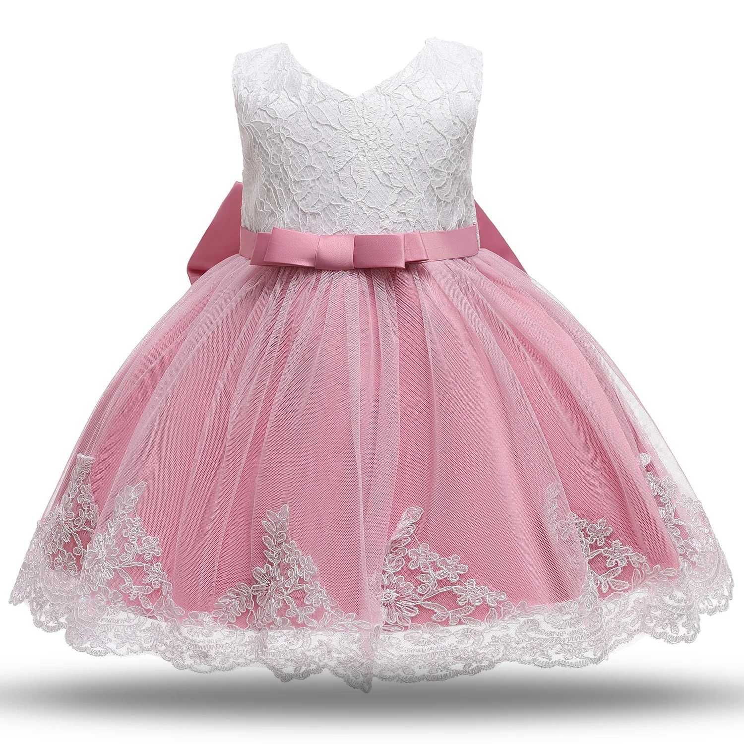 White Baptism Dress Princess Ball Gown for Baby Girls 12-24M X250203